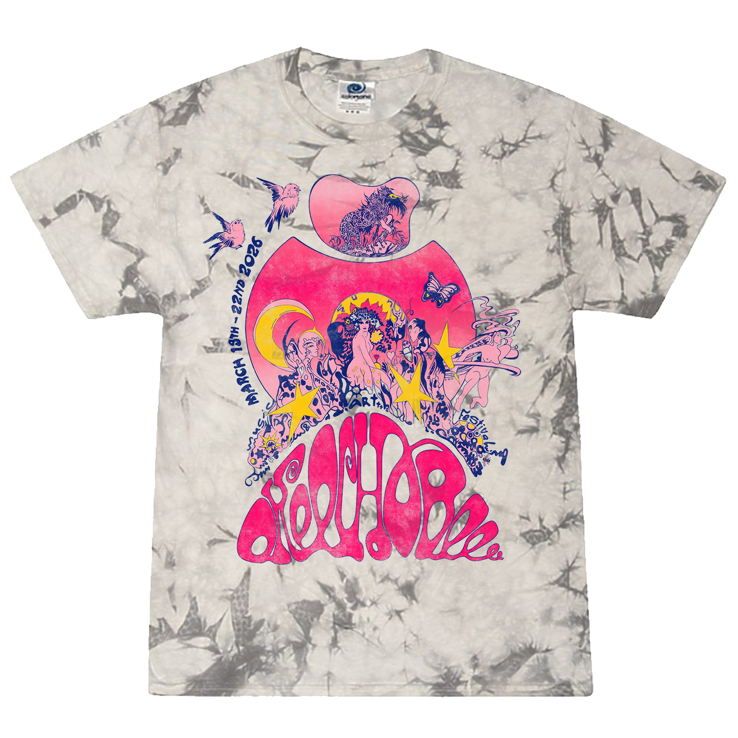 2026 Tie Dye Lineup Tee
