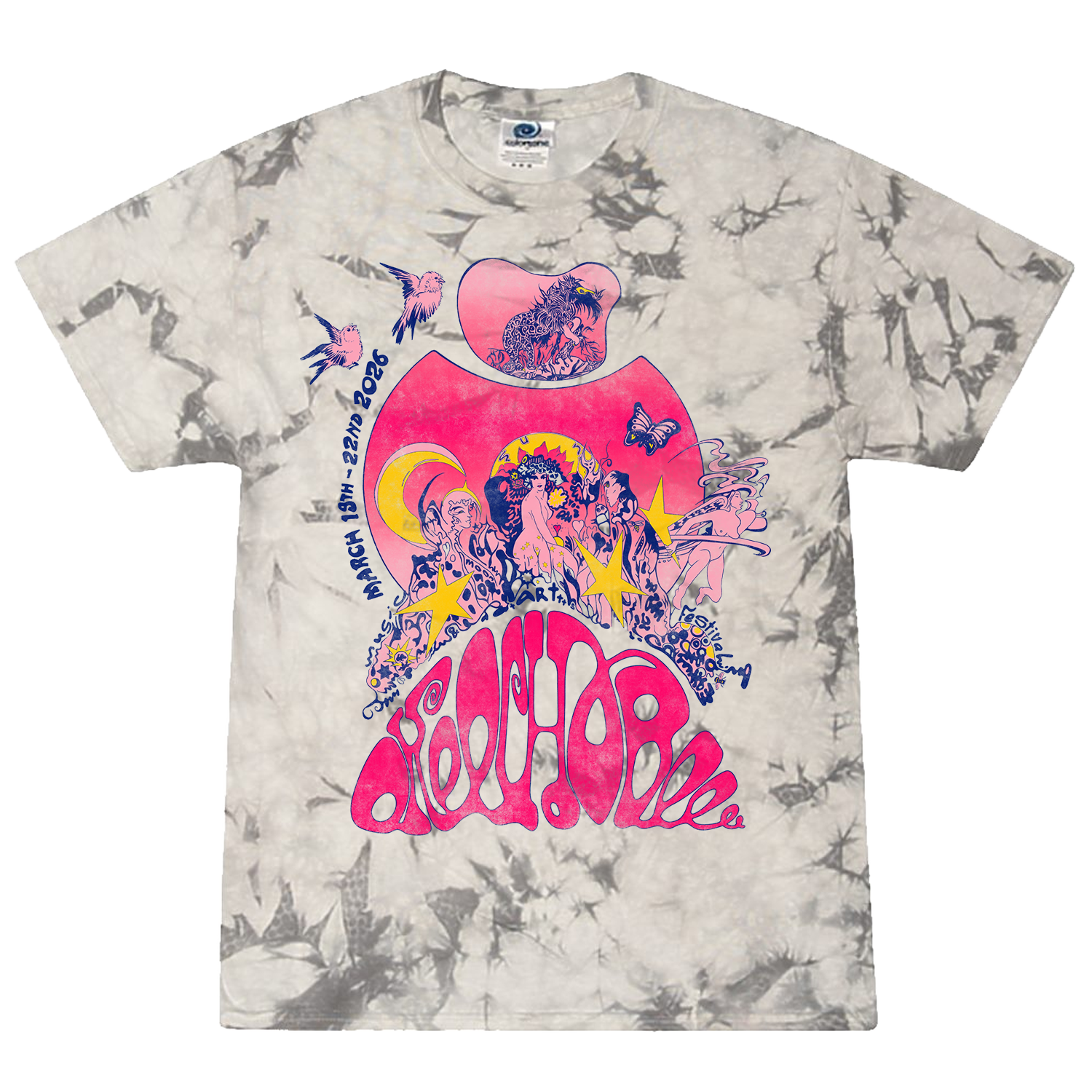 2026 Tie Dye Lineup Tee – Okeechobee Festival
