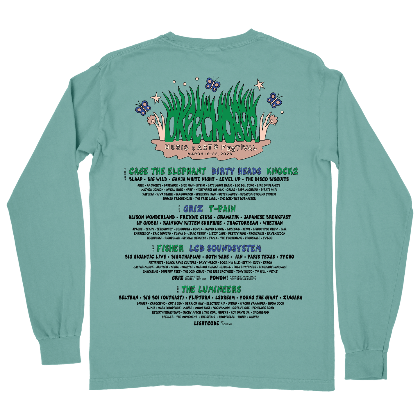 2026 Lineup Longsleeve Tee
